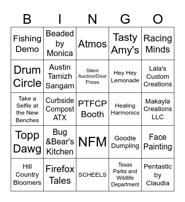 Parks and Trails Foundation Earth Day 2026 Bingo Card