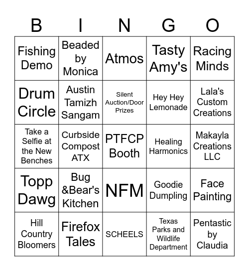 Parks and Trails Foundation Earth Day 2026 Bingo Card