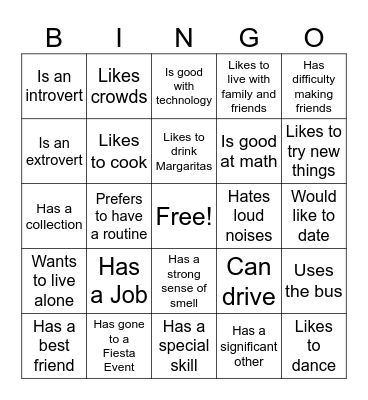 Find Someone Who... Bingo Card