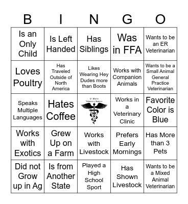 GENS 101 BINGO Card