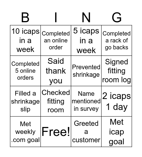 WEST CO BINGO  Bingo Card