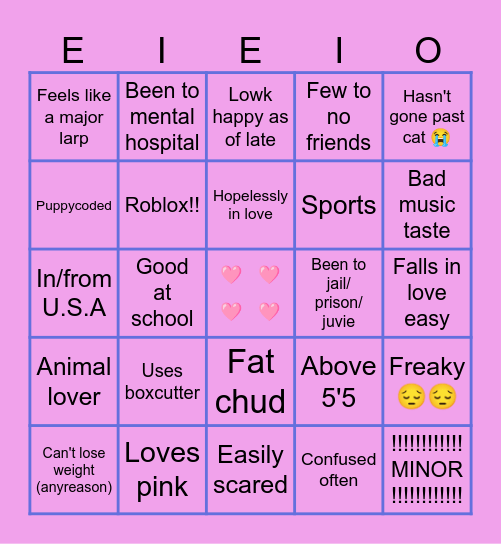 DEE's bingo! Bingo Card