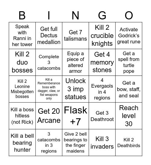 Big Bingo Time Bingo Card