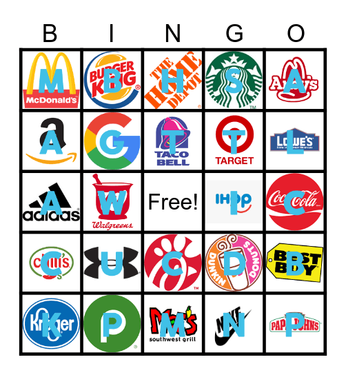 Logos Bingo Card