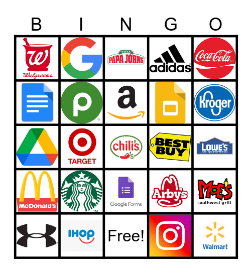 Logos Bingo Card