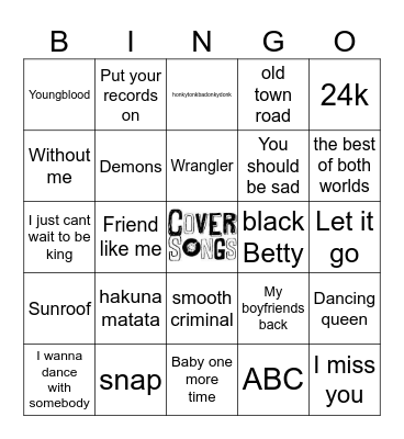 Remix covers and more Bingo Card