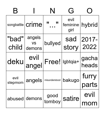 glmv vids Bingo Card