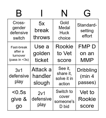 Union Big Cat Dev Block Duck Bingo Card