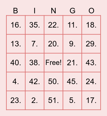 ¡Bingo Cumple Claudia! Bingo Card