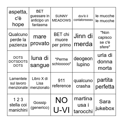 Phasmo Bingo # 1 Bingo Card