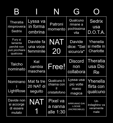 SHELLINGO Bingo Card