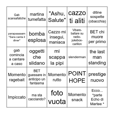 Phasmo Bingo # 2 Bingo Card