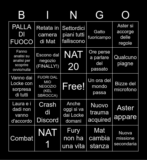 SHELLINGO Bingo Card