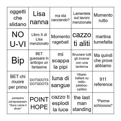 Phasmo Bingo # 11 Bingo Card