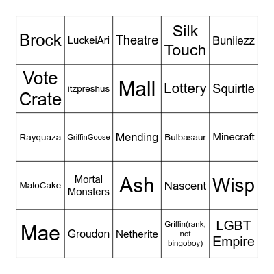 LGBT EMPIRE COMEBACK Bingo Card