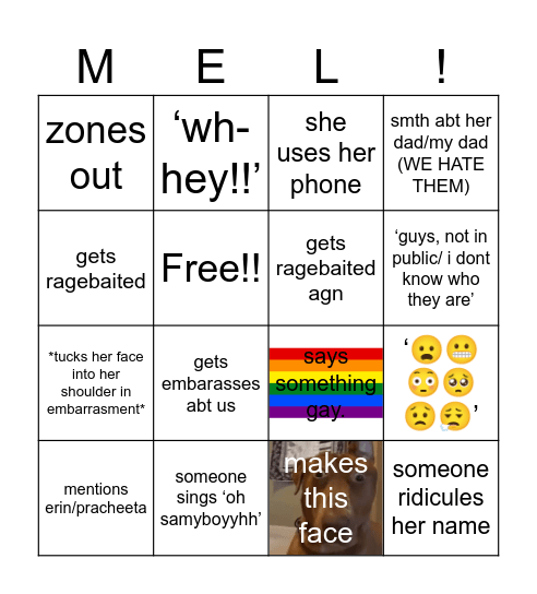 samyboy ‘lingo’ bingo!! Bingo Card