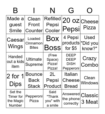 Marketing Bingo Card