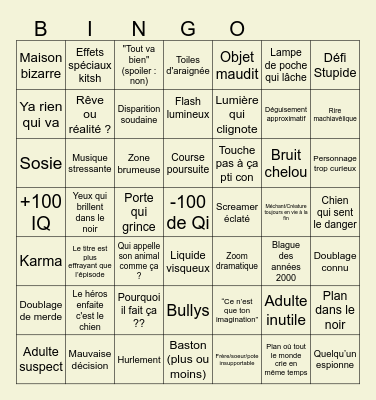 Bingo Chair de Poule Bingo Card