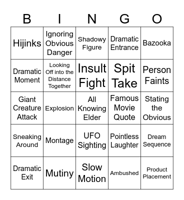 BINGOFLIX: The Sandlot Bingo Card