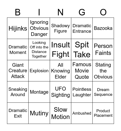BINGOFLIX: The Sandlot Bingo Card