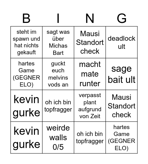 tommy masterclass Bingo Card