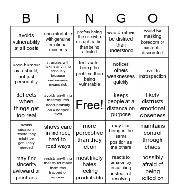 Jax Bingo Card