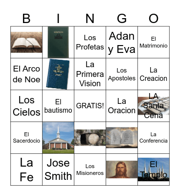 Bingo del Evangelio Bingo Card