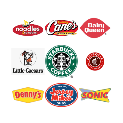 Fast Food Restaurant Logos Bingo Card