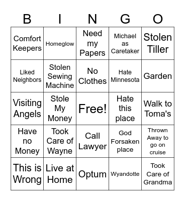 SHERRYLOU CRAZYTIME BINGO Card