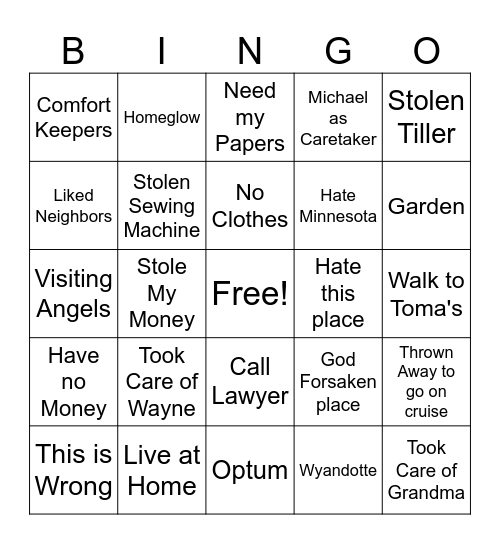 SHERRYLOU CRAZYTIME BINGO Card