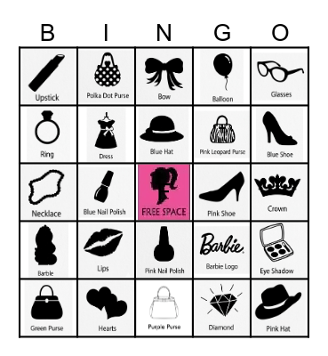 BINGO BARBIE Bingo Card
