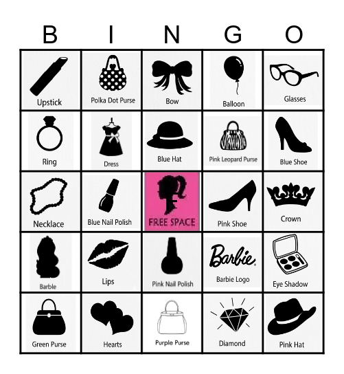 BINGO BARBIE Bingo Card