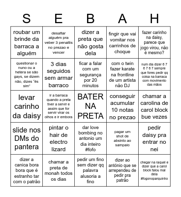 SEBINGO Card