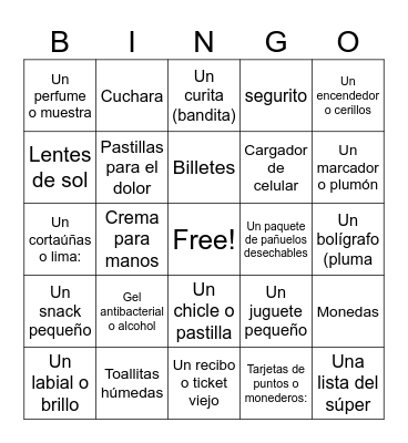 Frases de una mamá Bingo Card