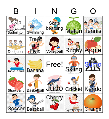 I Like Bingo Card
