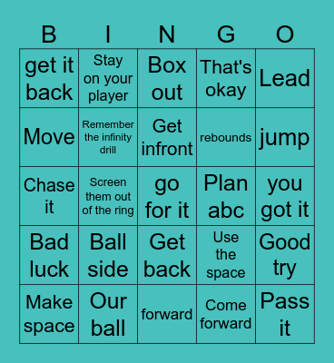 Fireflies&Sprites Bingo Card