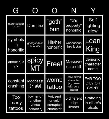 venuehop Bingo Card