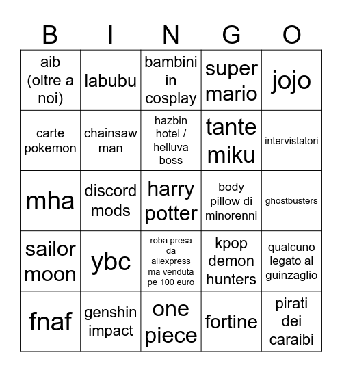 comics 2026 ancora Bingo Card