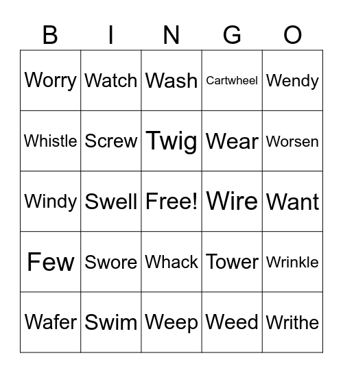 Untitled Bingo flowering flowered flowerer . sweeping sweeper   troweling troweled   troweller towering                             towered towelling towelled wigging wigged swinging swinged swinger switching switched switcher twitching twitched twitche Bingo Card