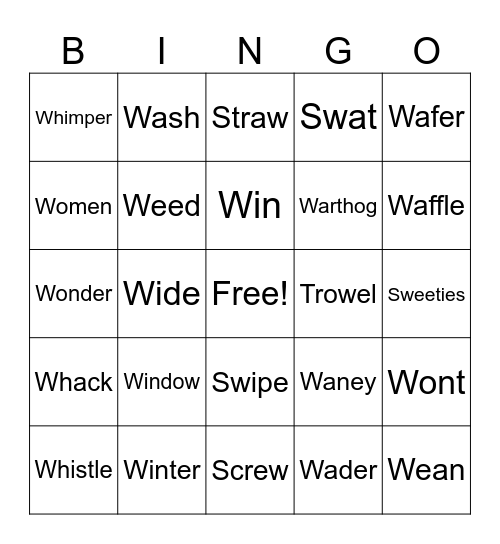 Untitled Bingo flowering flowered flowerer . sweeping sweeper   troweling troweled   troweller towering                             towered towelling towelled wigging wigged swinging swinged swinger switching switched switcher twitching twitched twitche Bingo Card