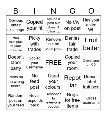 HKDV rage edition Bingo Card