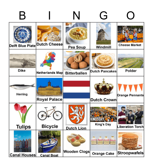 Netherlands Bingo Card