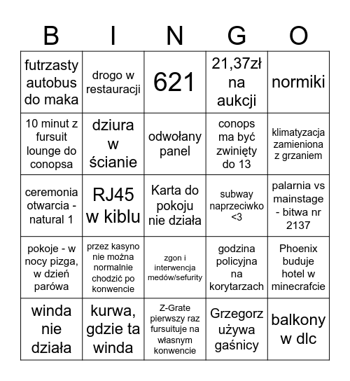Bingo Furpile 2026 Bingo Card