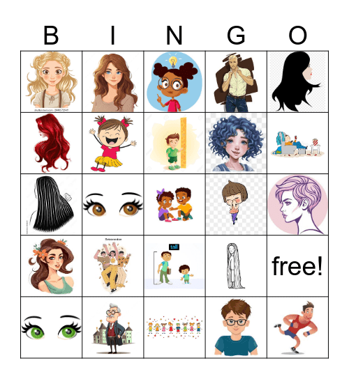 Description Bingo Card