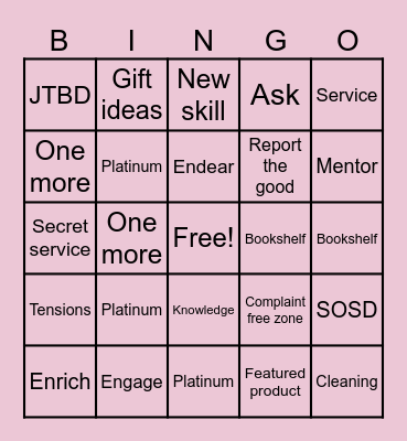 BOUNTIFUL Bingo Card