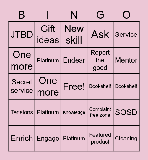 BOUNTIFUL Bingo Card