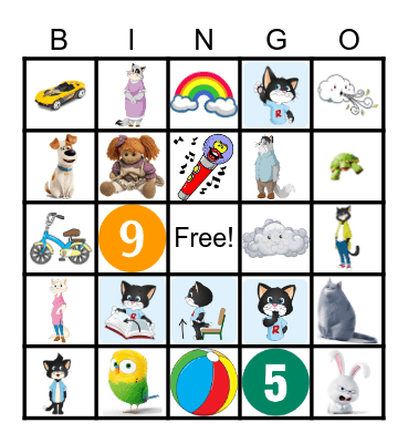 English Wizards Bingo Card