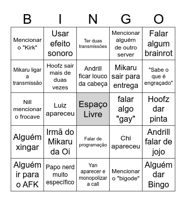 Bingo de Dreamsville Bingo Card
