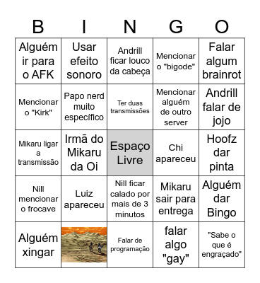 Bingo de Dreamsville Bingo Card