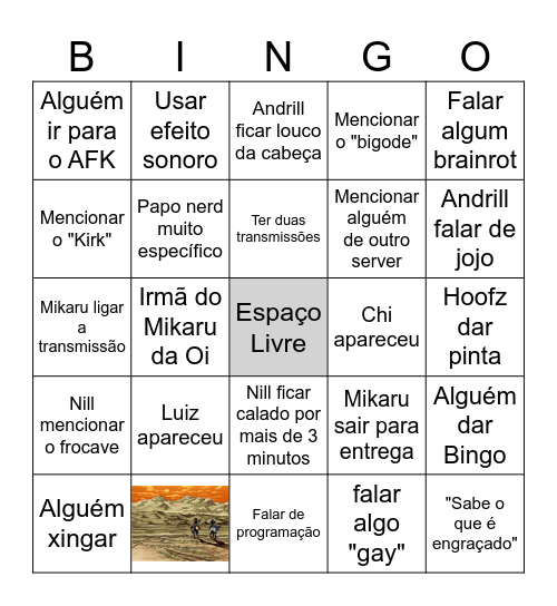 Bingo de Dreamsville Bingo Card
